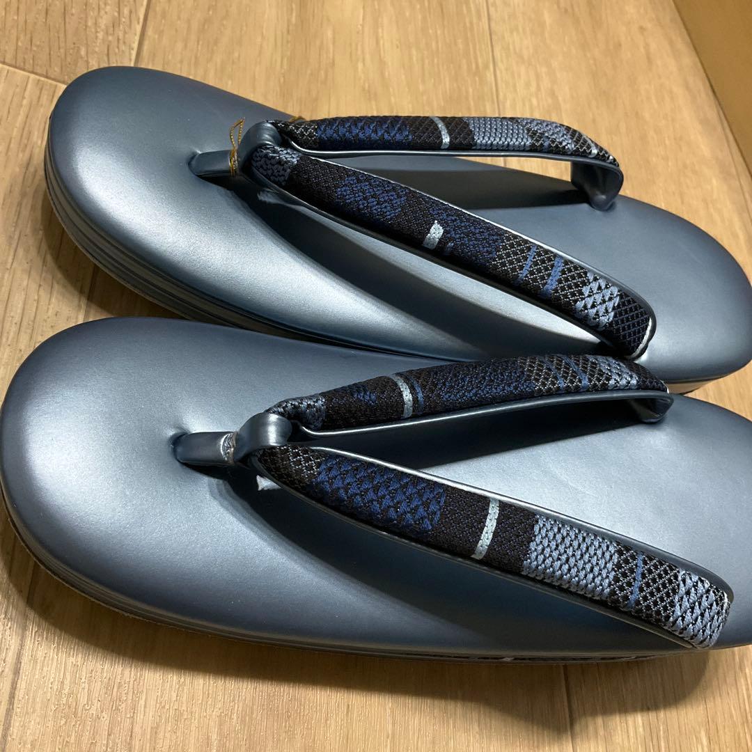 ◆未使用◆御誂◆特選◆草履和装バックセット◆本革使用◆24cm◆Fサイズ◆桐箱入