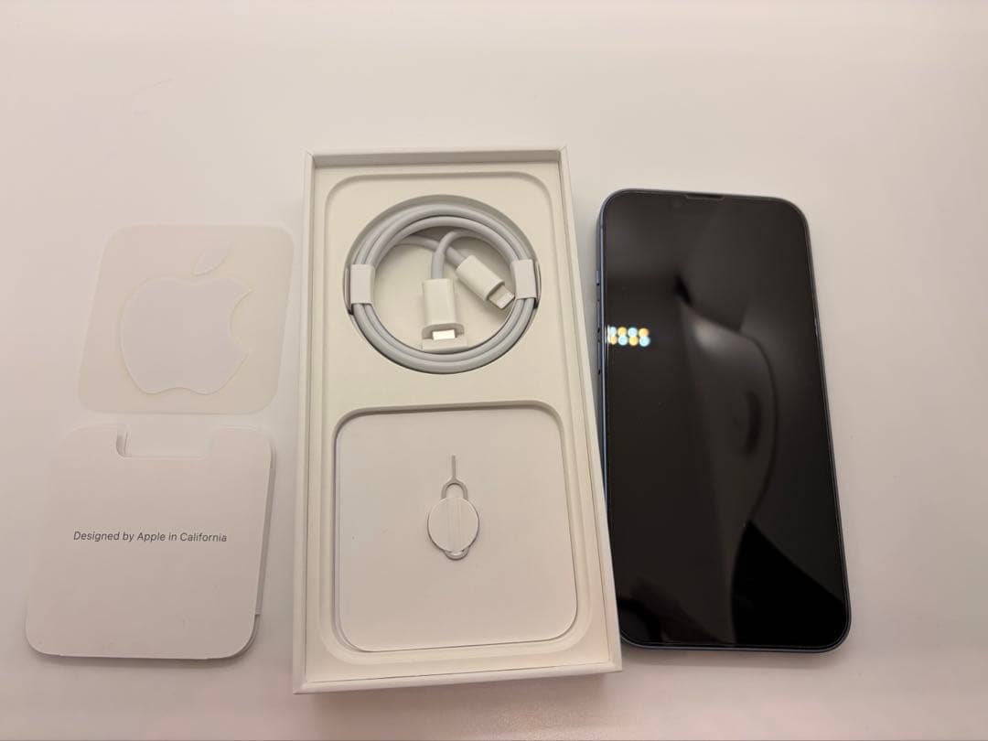 iPhone14 256GB Blue 箱付き　ガラスフィルム付き　simフリー