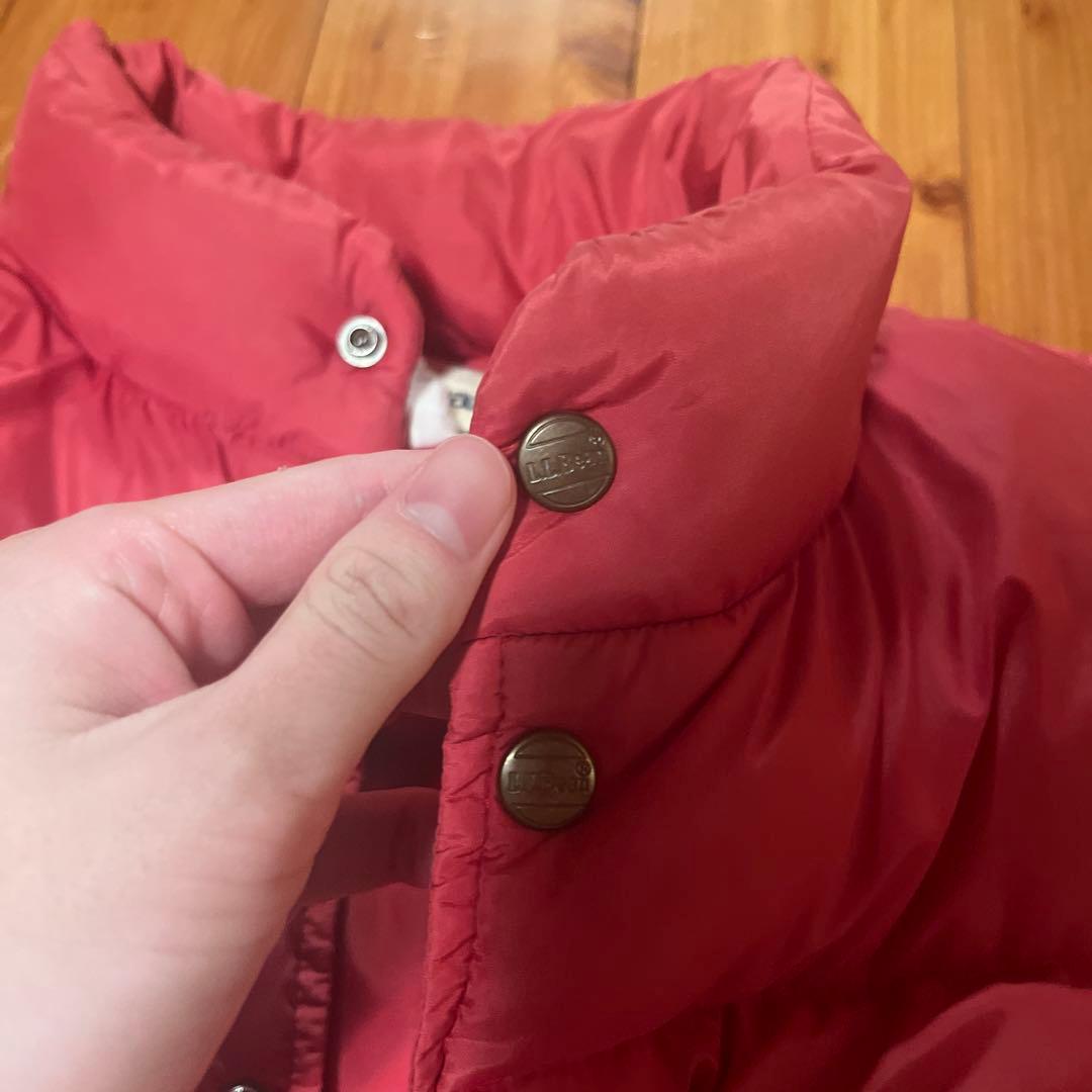 L.L.Bean レッド ダウンベスト