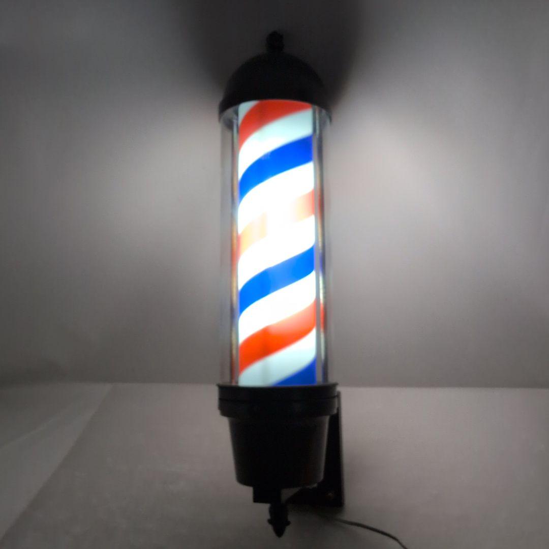 理容店　床屋　壁付サインポール　動作確認済