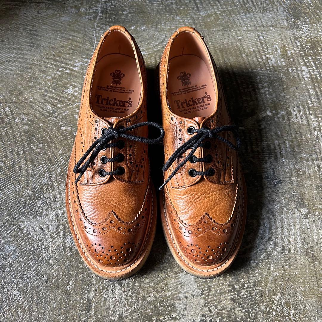 Trickers トリッカーズ ウィングチップ ローカット　サイズUK7