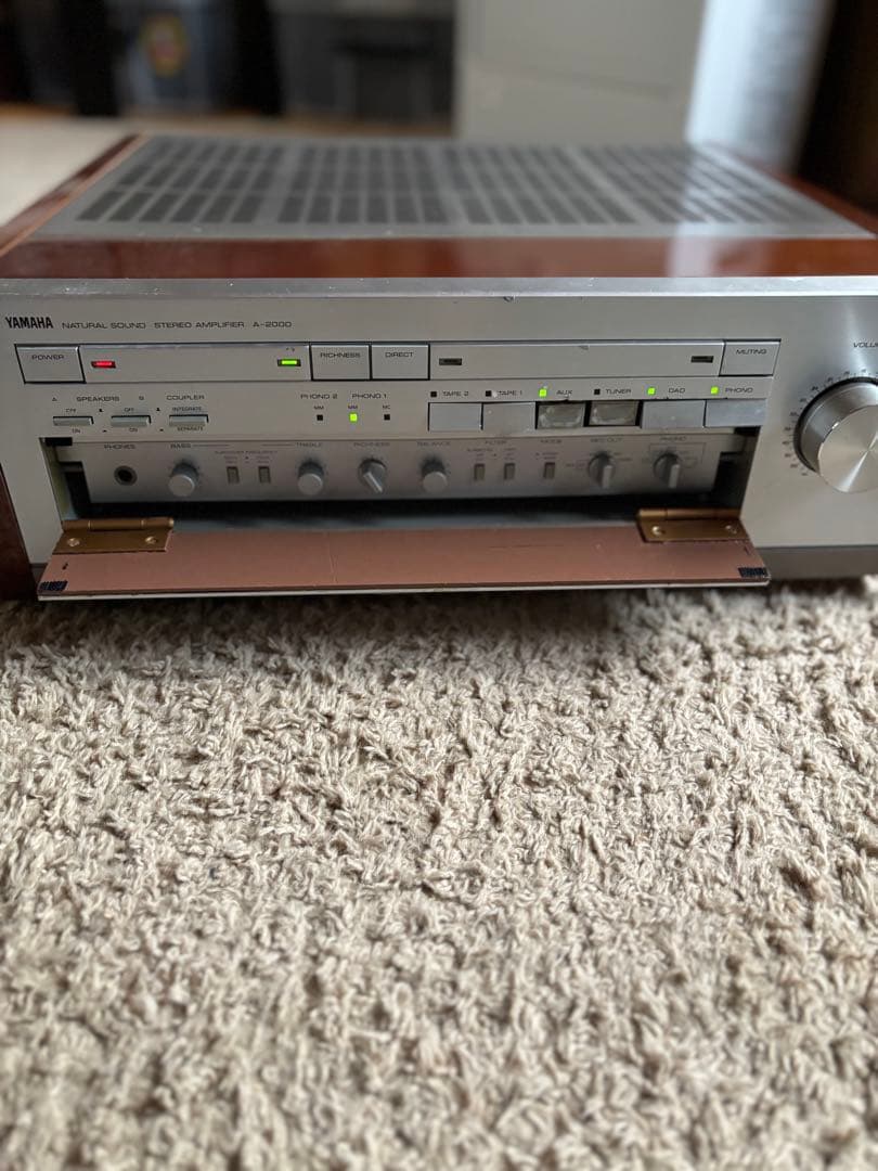 日本の名機　ヤマハ　プリメインアンプ　A-2000 動作品　前面パネル補修