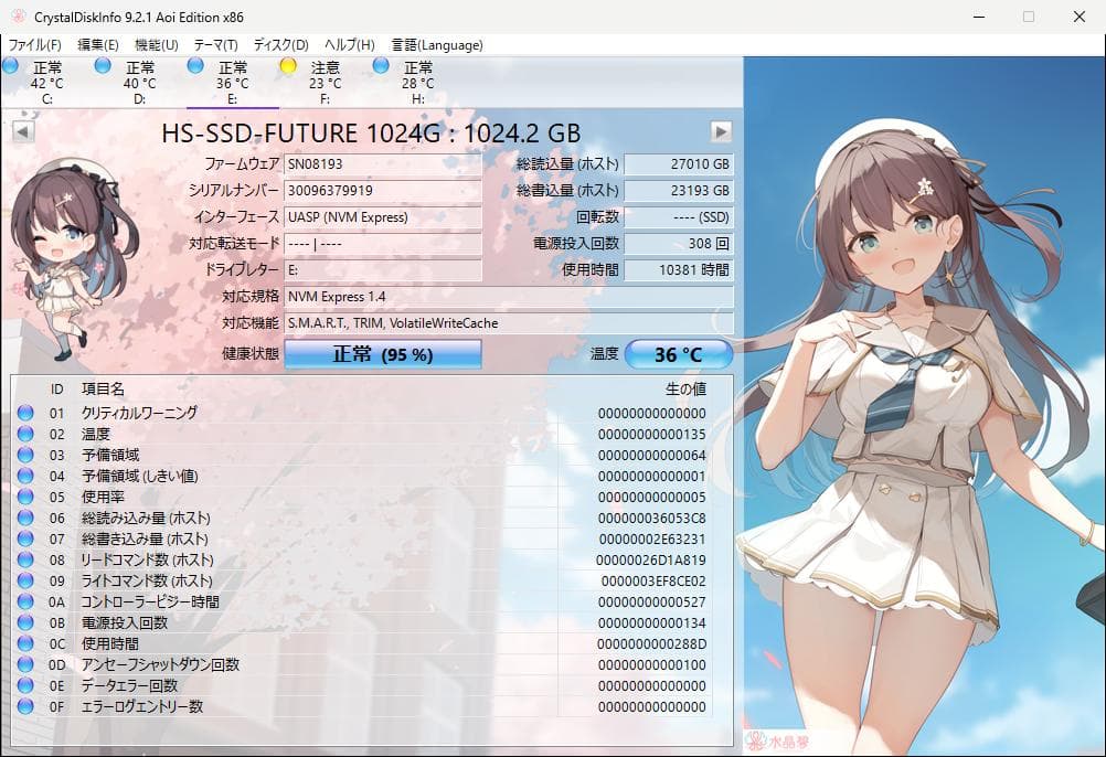内蔵型SSD HIKSEMI HS-SSD-FUTURE 1024GB PCIe 4.0