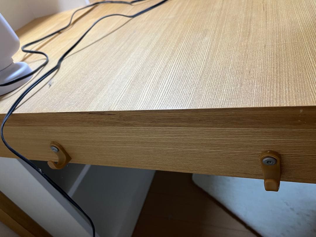 システムベッドデスク　ノア　タモ　LEDライト付き 階段、机付きロフトベッド