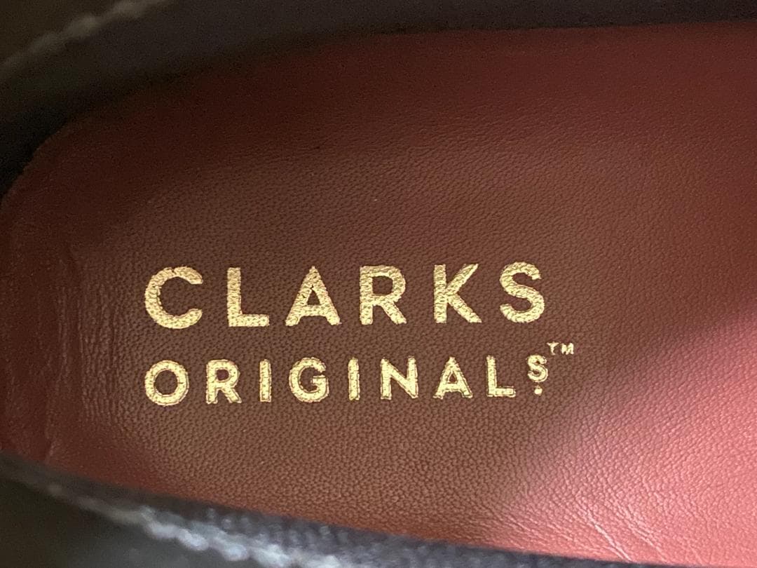 着用1回　クラークス　ワラビーブーツ　ゴアテックス　黒ブラックレザー25.5cm