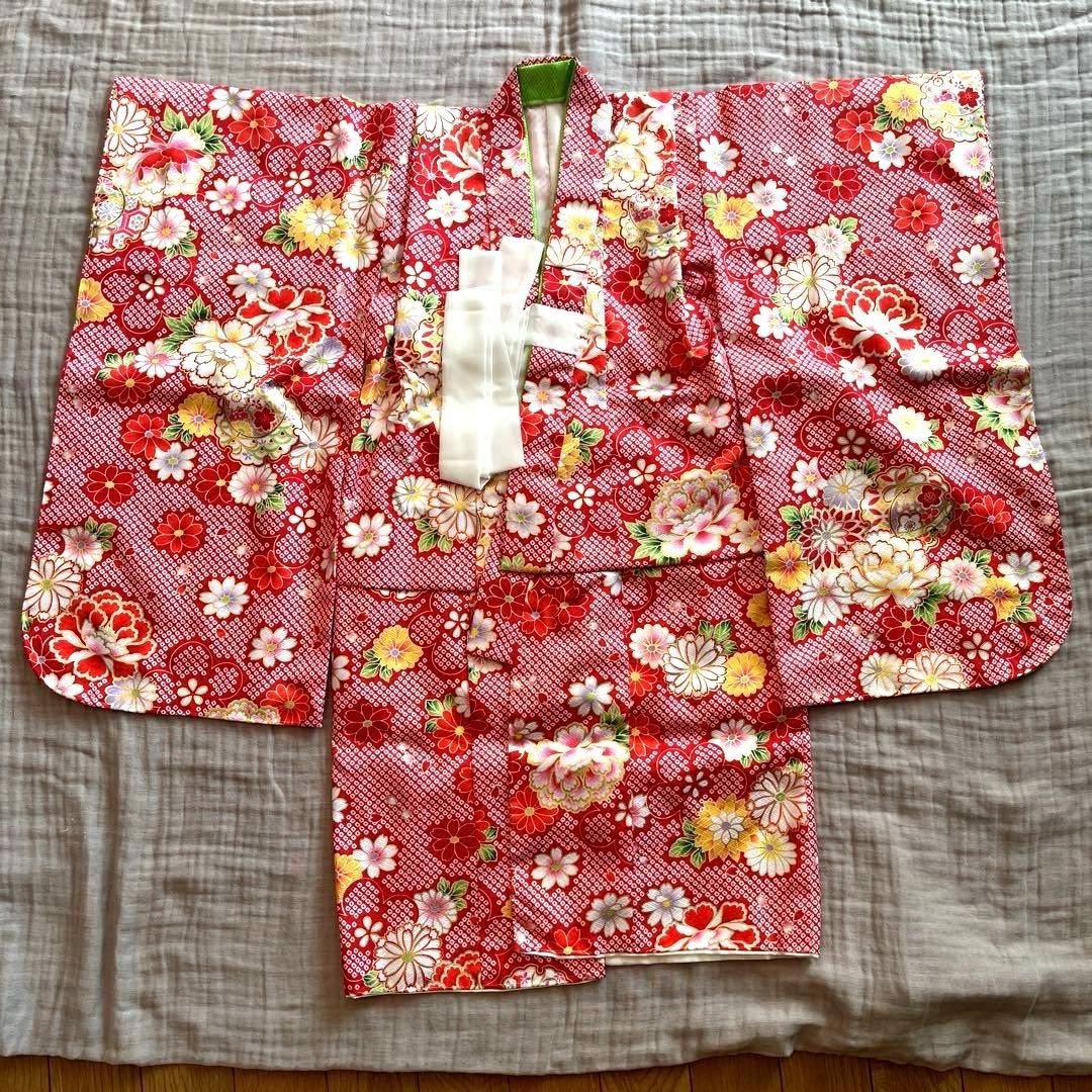 七五三 着物 被布コート フルセット　被布セット 3才 女児用・3歳 女の子