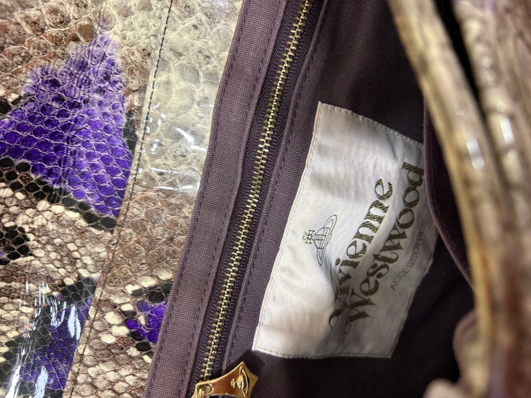 Vivienne Westwood パイソン柄ショルダーバッグ