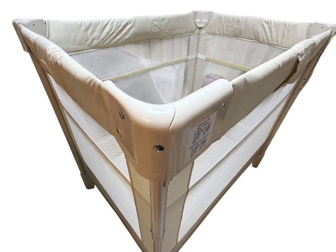 美品　アップリカ(Aprica) 折り畳みミニベビーベッド ココネルエアー