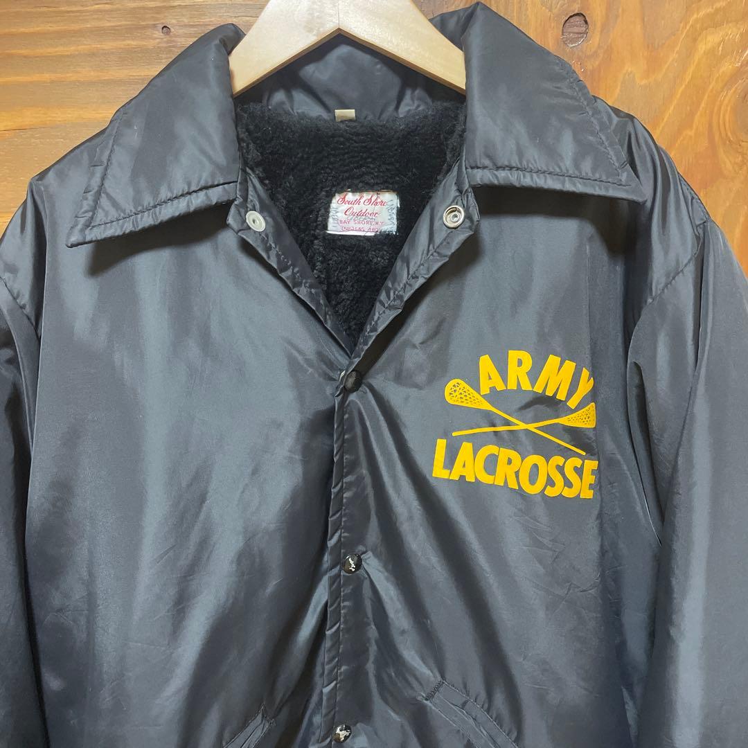 90s USA製　黒　コーチジャケット　army 裏ボア