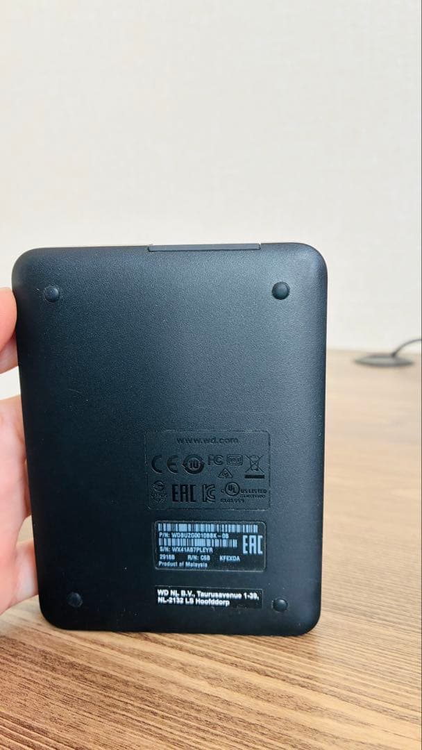 外付けハードディスク・ドライブ WD Elements Portable 1TB