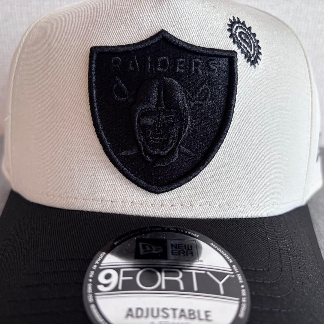 【海外限定】ニューエラ 9FORTY Aフレーム NFL レイダース ペイズリー