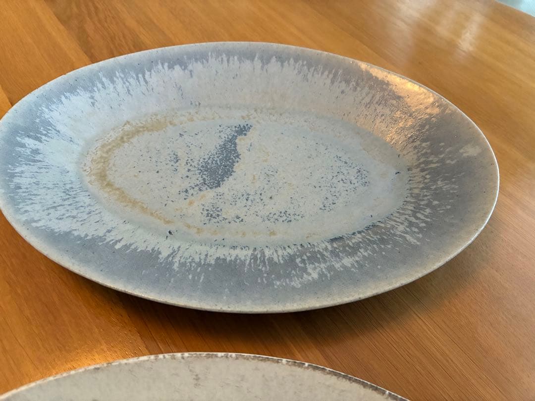 清岡幸道　オーバル皿　２枚セット