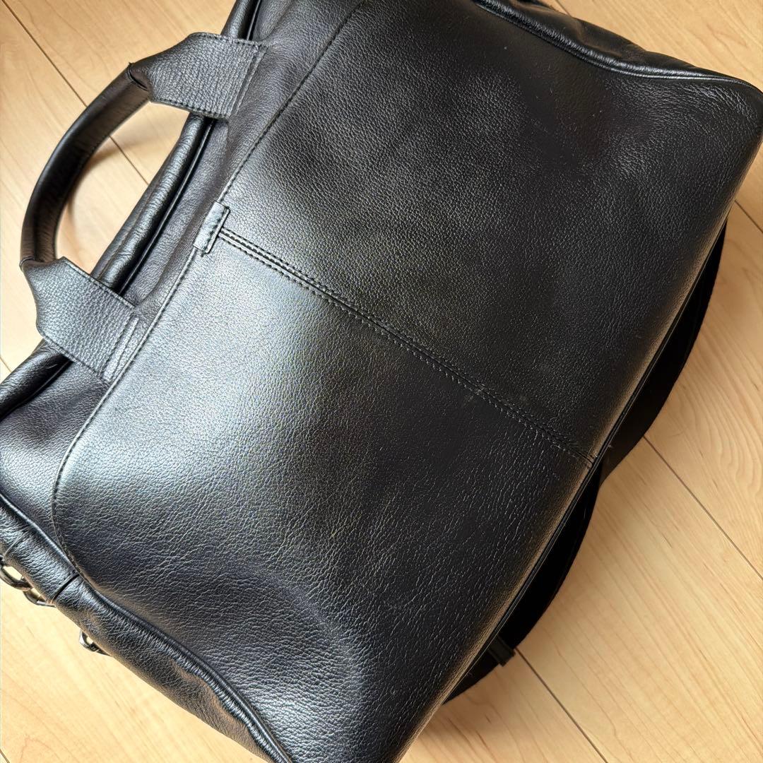 BURBERRY BLACK LABEL ビジネスバッグ ブラック　本革