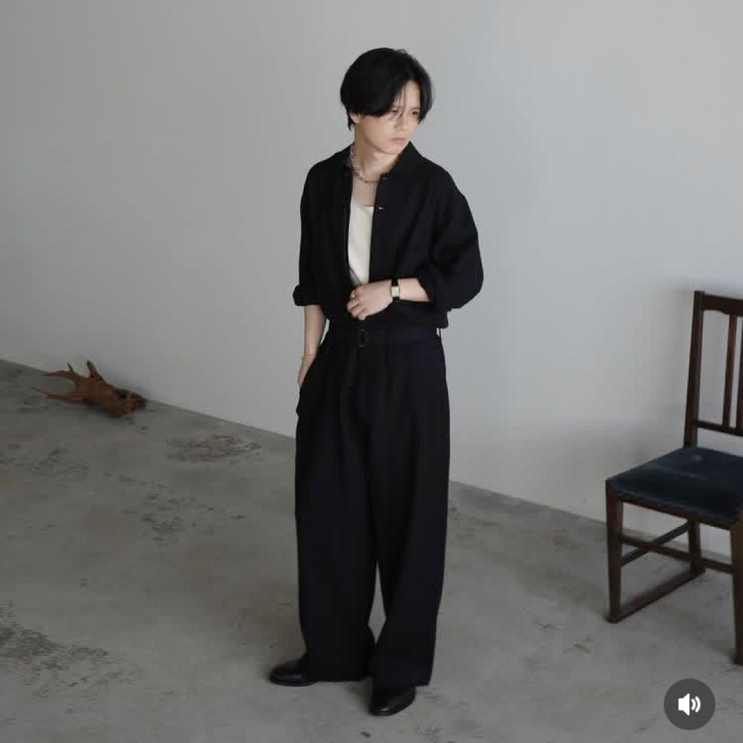 【LIDNM】Mサイズ Felted Wool Utility Overall