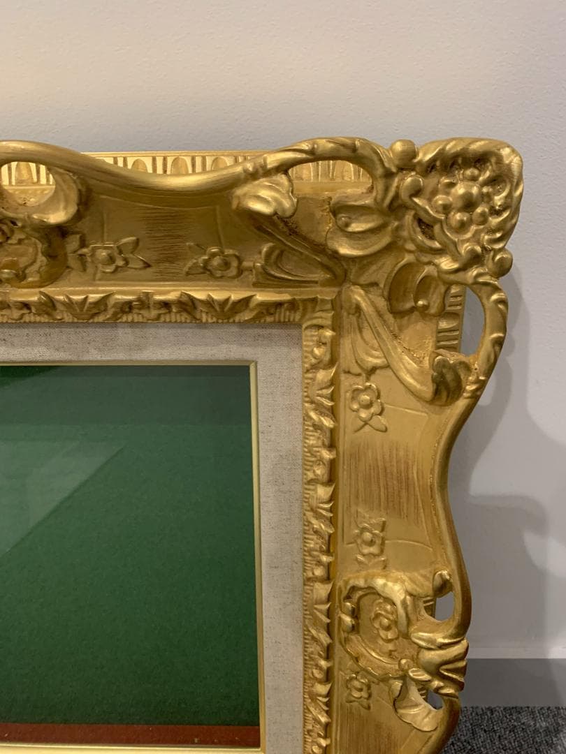 油彩額　大額7805 F3 ゴールド アクリル