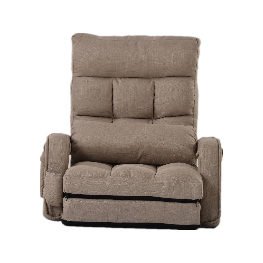 座椅子 リクライニング 14段ギア 椅子 チェアー いす イス コ【コーヒー】