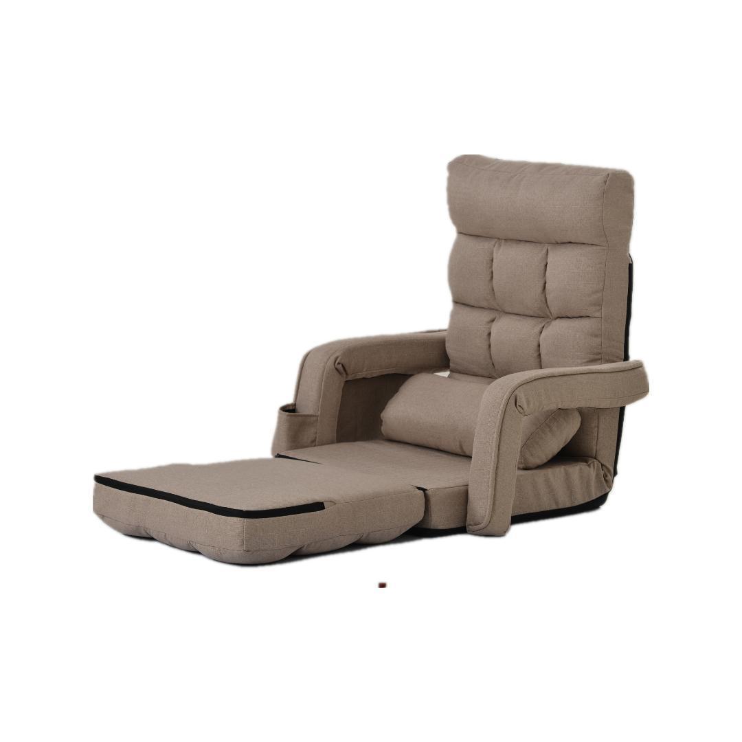 座椅子 リクライニング 14段ギア 椅子 チェアー いす イス コ【コーヒー】