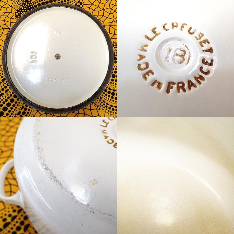 ★887 ル・クルーゼ ココットロンド 20cm ホワイト