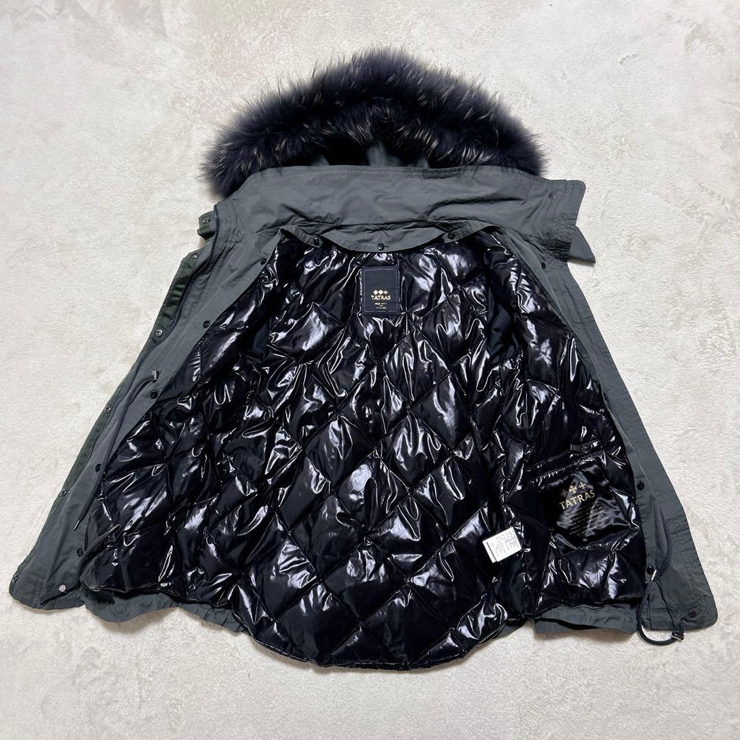 未使用級 ♪ タトラス 4way ファー モッズコート ダウンベスト ライナー付