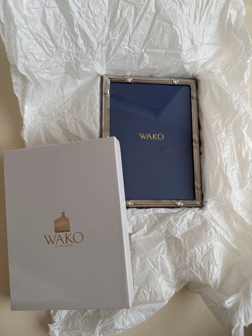 【新品・未使用】WAKO シルバー フォトフレーム（2L判）