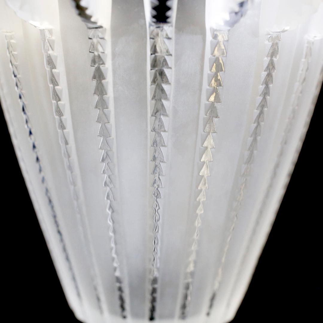 【美品 送料込】ラリック ロワイヤ 花瓶 クリスタル Royat LALIQUE