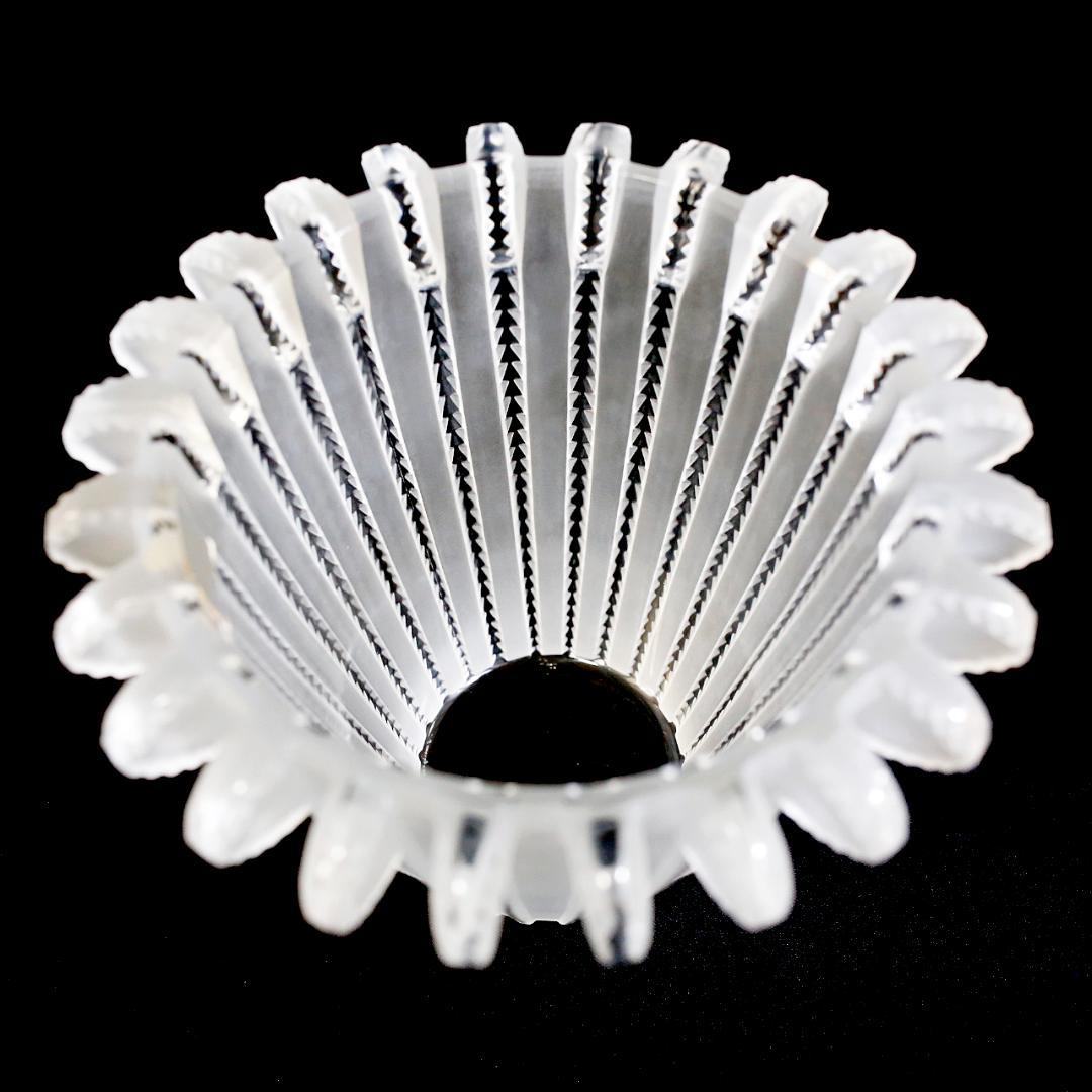 【美品 送料込】ラリック ロワイヤ 花瓶 クリスタル Royat LALIQUE