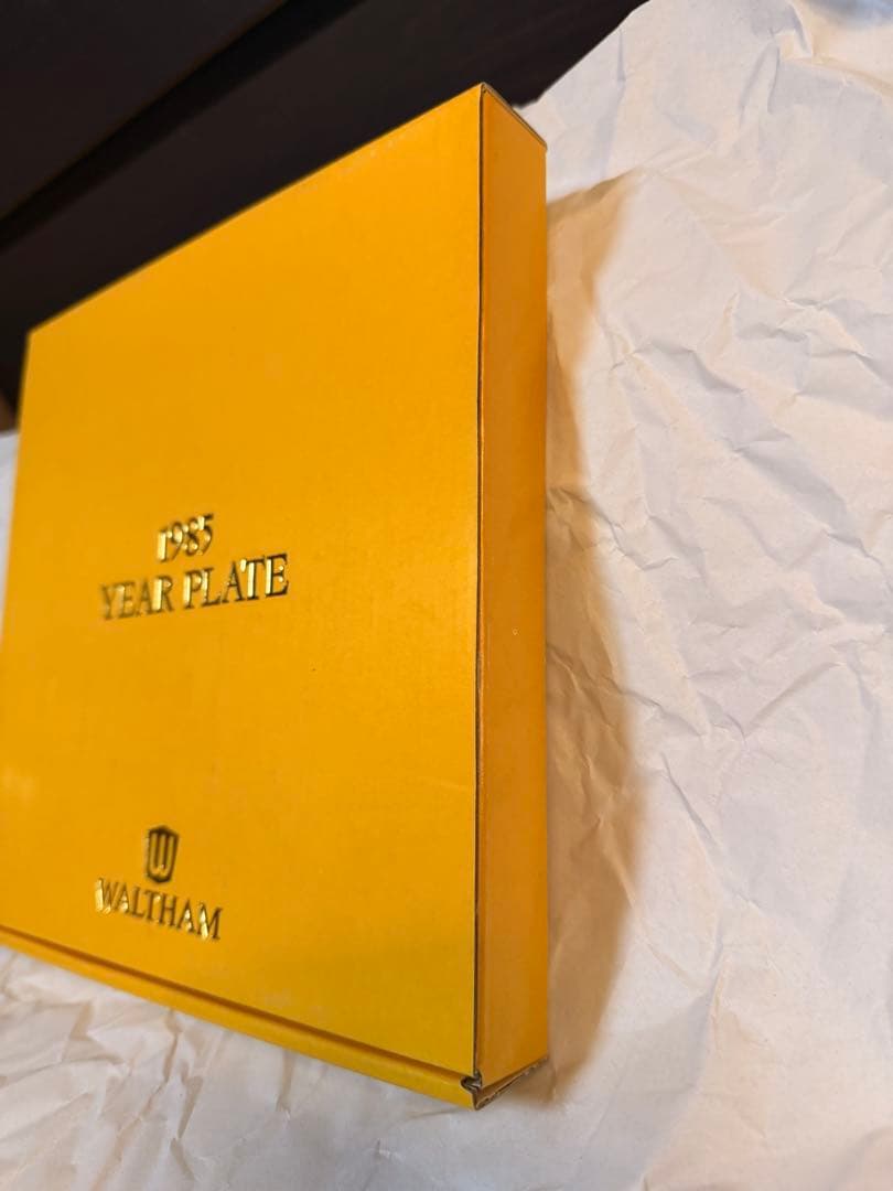 【箱・説明書付き】WALTHAM 1985年 YEAR PLATE 記念プレート