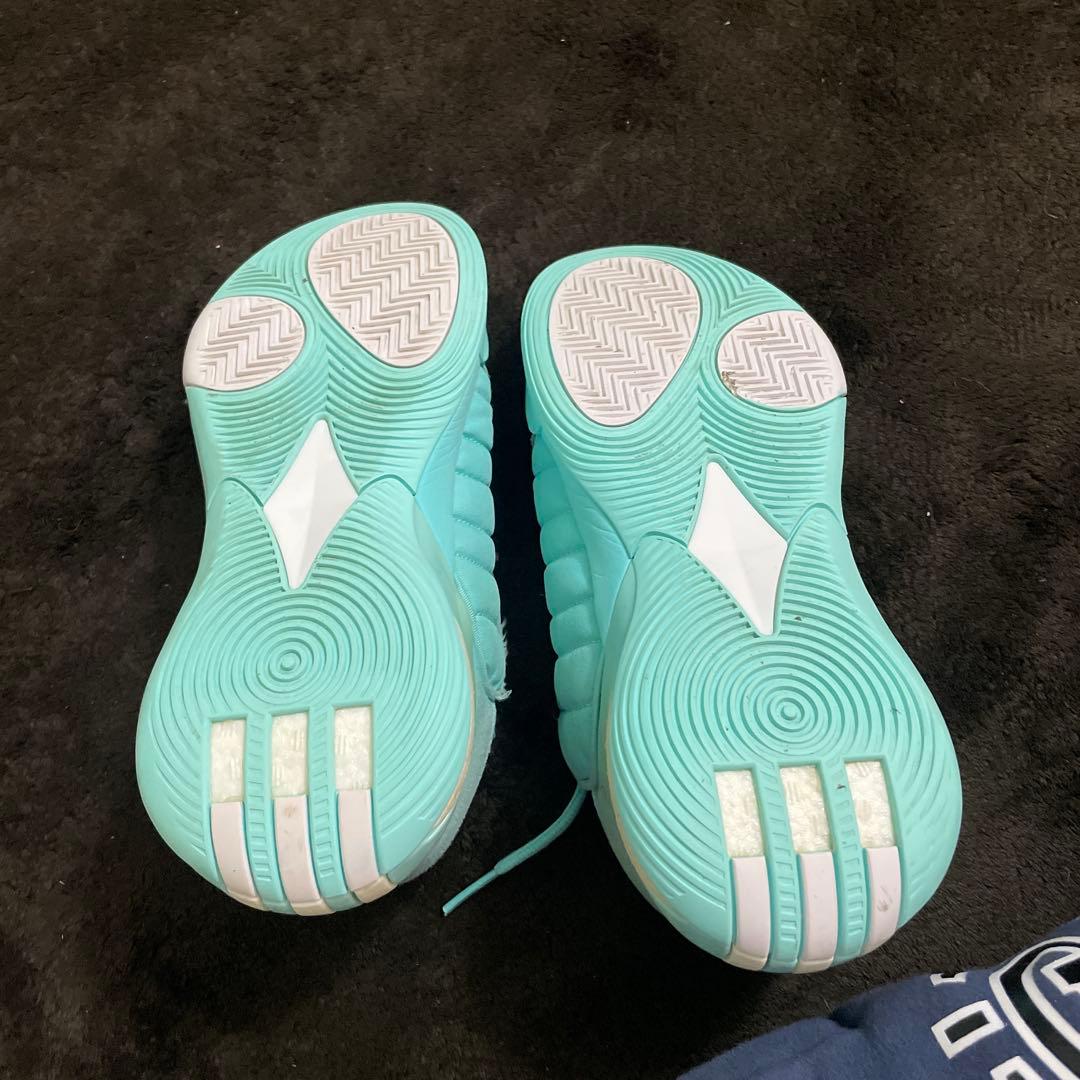 ミントグリーン バスケットシューズ
