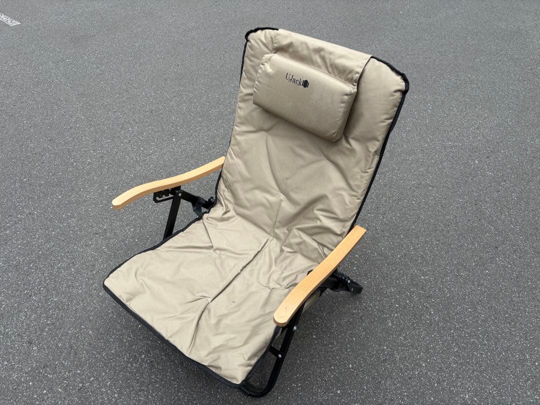 【札幌/引き取りor着払い】 UJack 難燃リクライニングローチェア2個セット