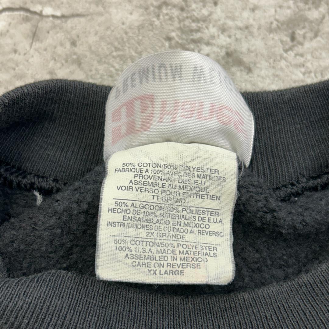 K*0様 90s　Hanes　スウェット　XXL　ブラック　無地　古着