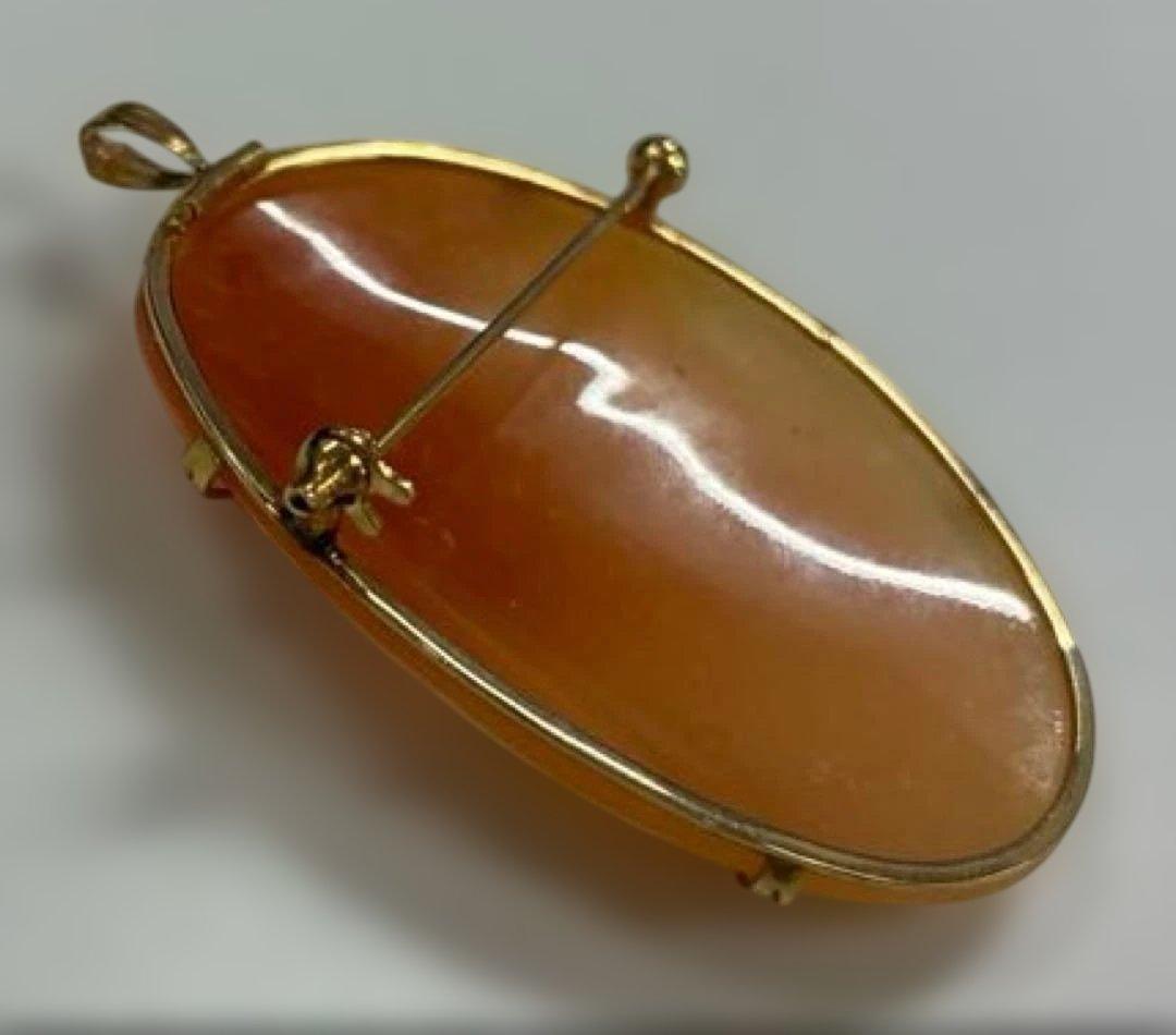 K18 カメオ ブローチ ペンダントトップ 8g