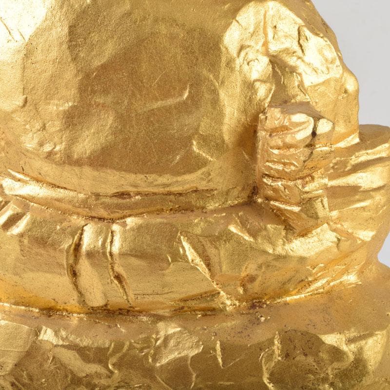 北村治禧作　古銅鍍金　福寿恵比寿像　限定130/400　共箱　M　8589A