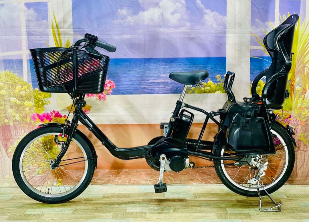 パナソニックギュット⭐️12AH！子供乗せ電動アシスト自転車Y3158