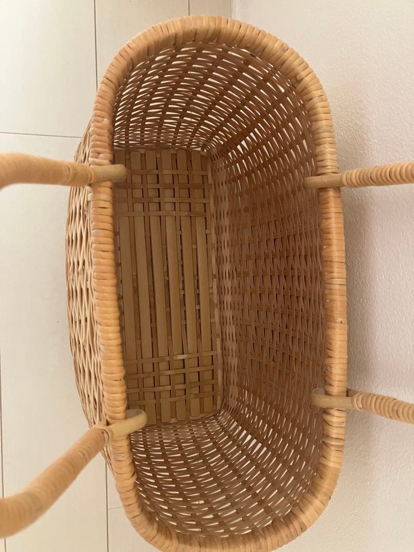 天然　竹籠　ミズイロインド　yoli