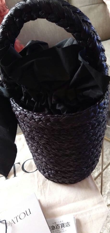 【土日限定値下げ】パトゥ PATOU バケツバッグ リボン バスケット