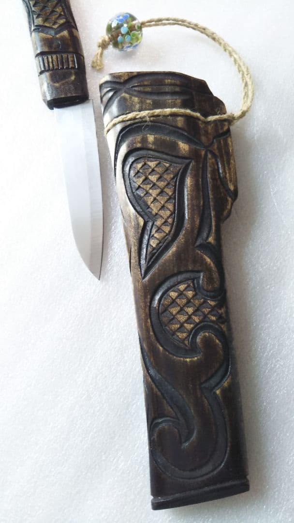 (値下げ)アイヌマキリ　観賞用民芸品