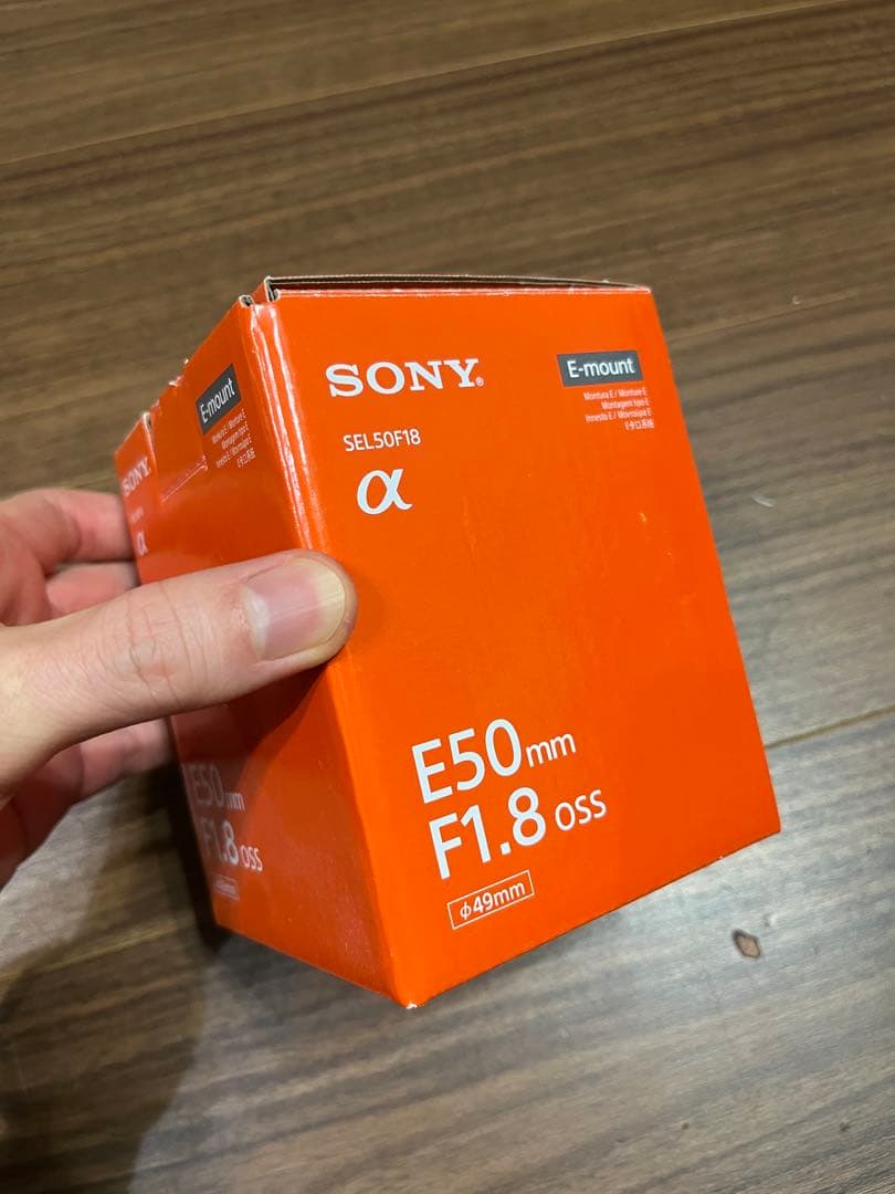 SONY E 50mm F1.8 OSS 保護フィルター付き