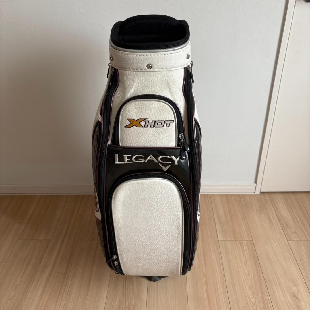 Callaway キャディバッグ 黒/白/赤 保護カバー付き