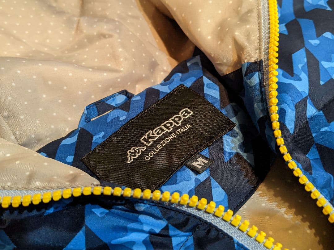 KAPPA GOLF　ダウンベスト　カッパ　総柄　フード　パーカー　ジャケット