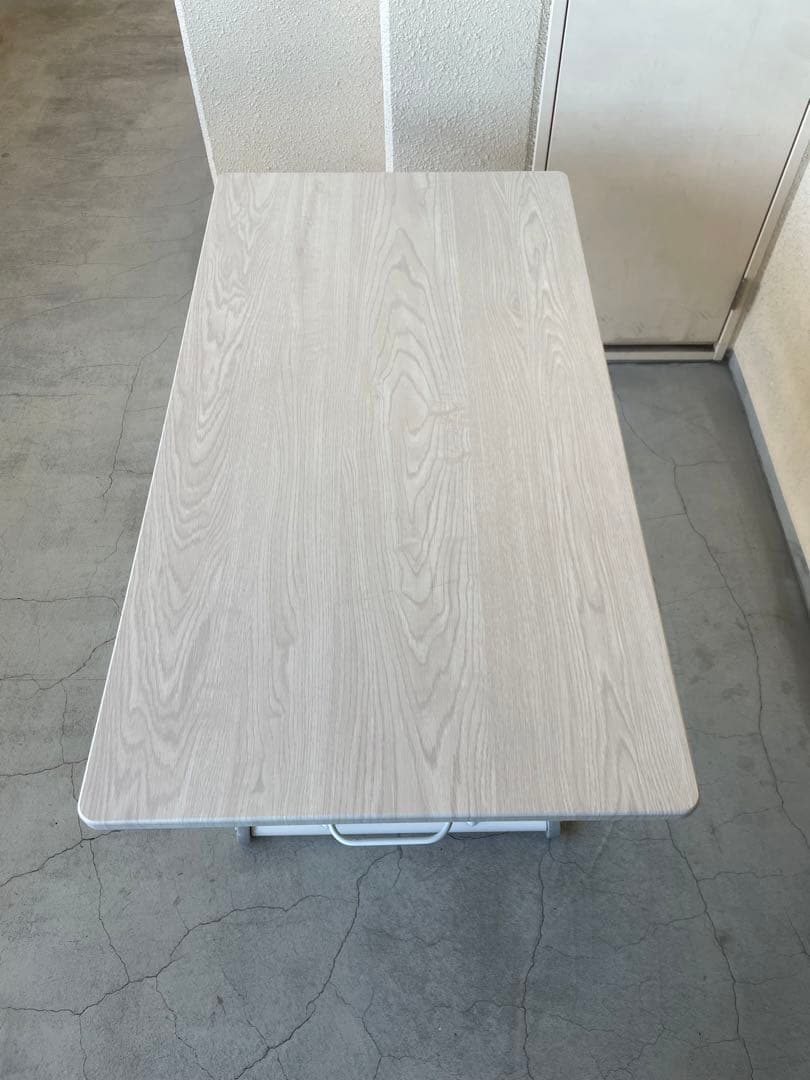 ガス式　昇降テーブル　リビング　ダイニング　ニトリ　ホワイト