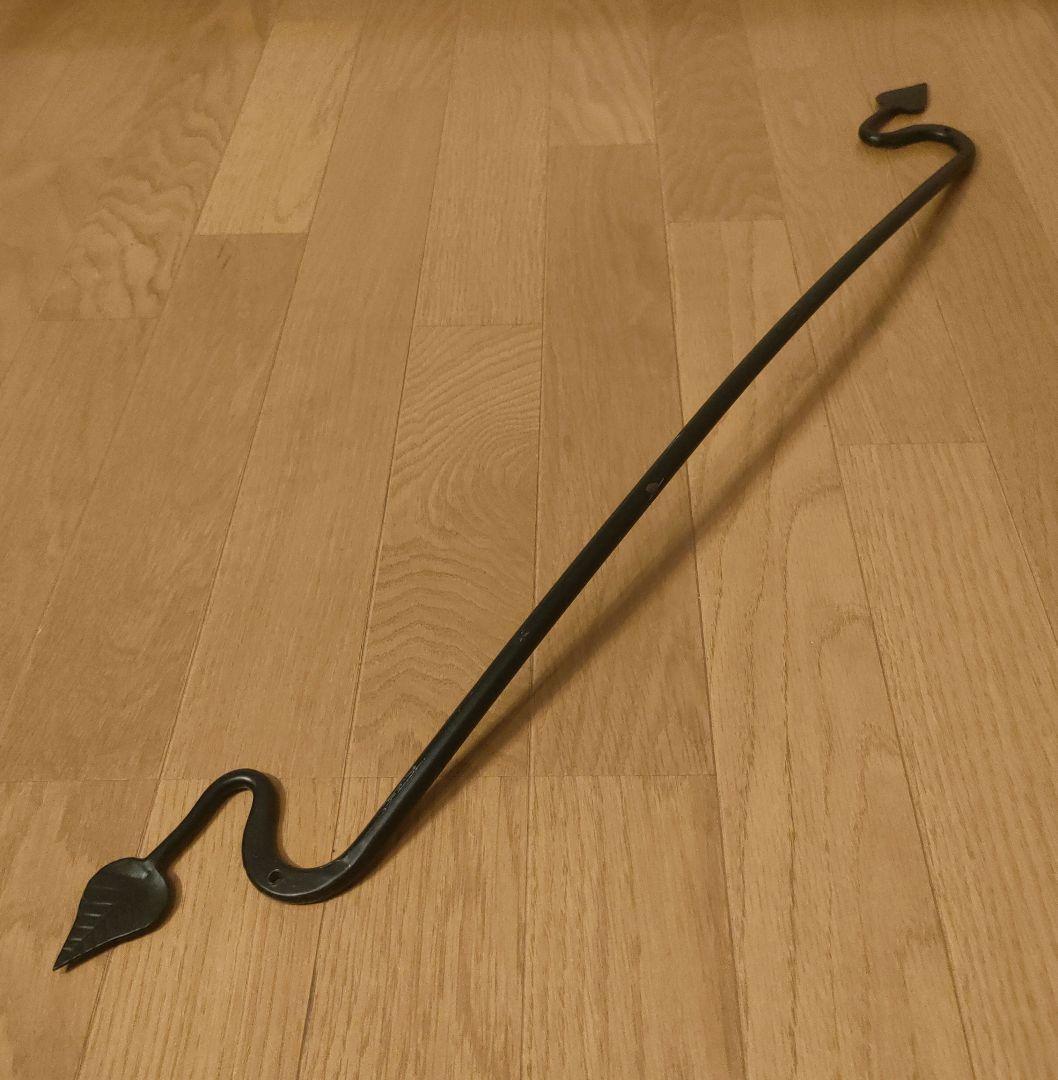 アンティーク アイアン タオルハンガー 幅約79×高さ約5cm ロング