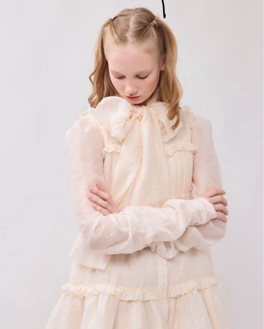 Treat ÜrselfSheer ribbon frill one-piece