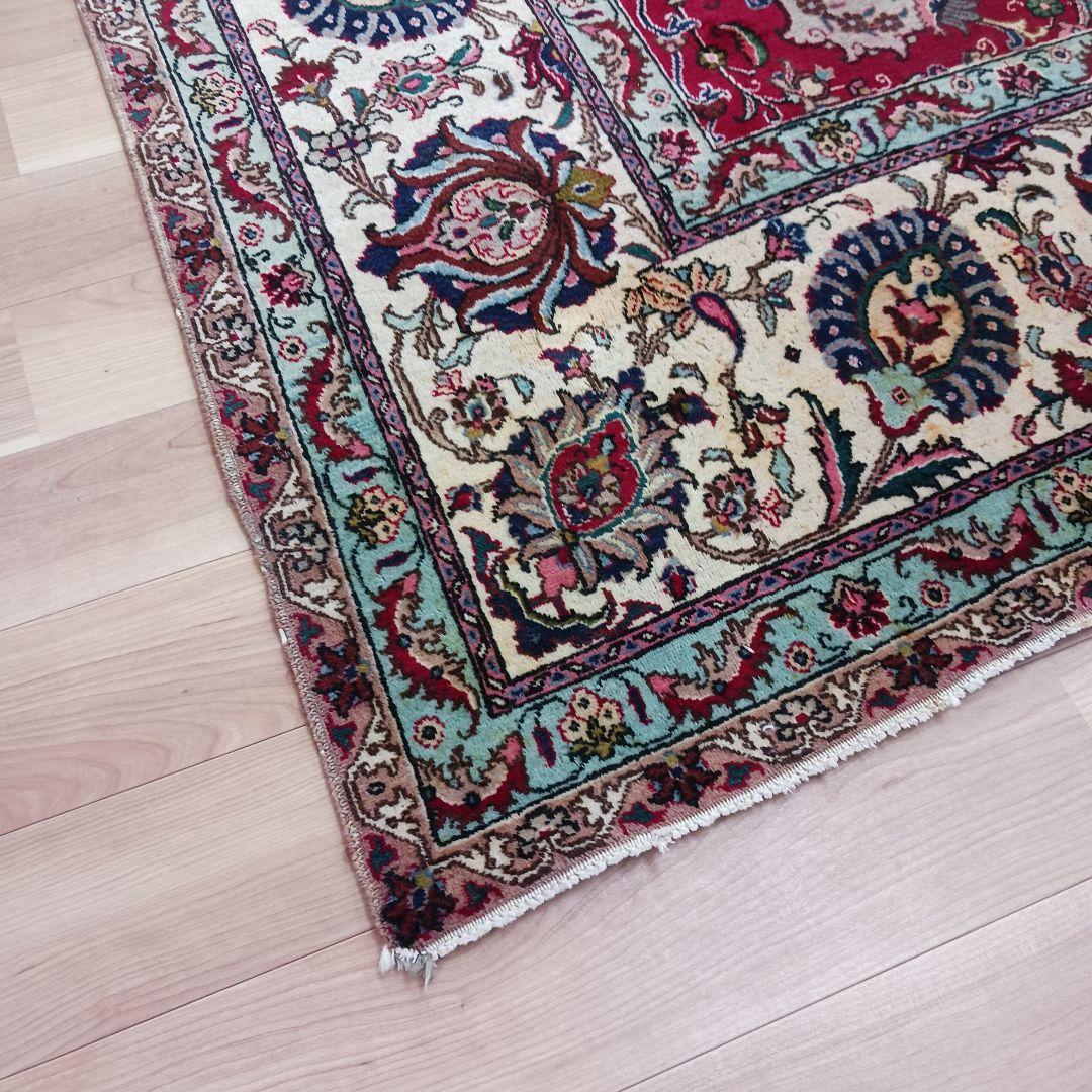 Y2023 ペルシャ絨毯 ウール 手織り 特大 412×313㎝ 工房サイン