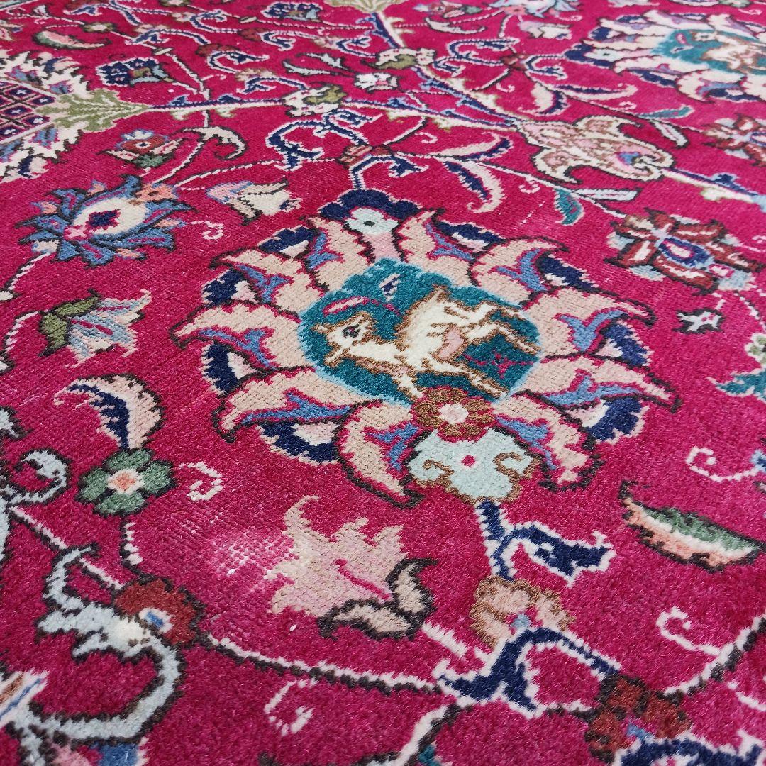 Y2023 ペルシャ絨毯 ウール 手織り 特大 412×313㎝ 工房サイン