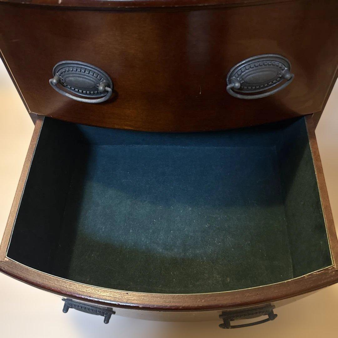 レア　ダークブラウン ジュエリーボックス ミラー付き