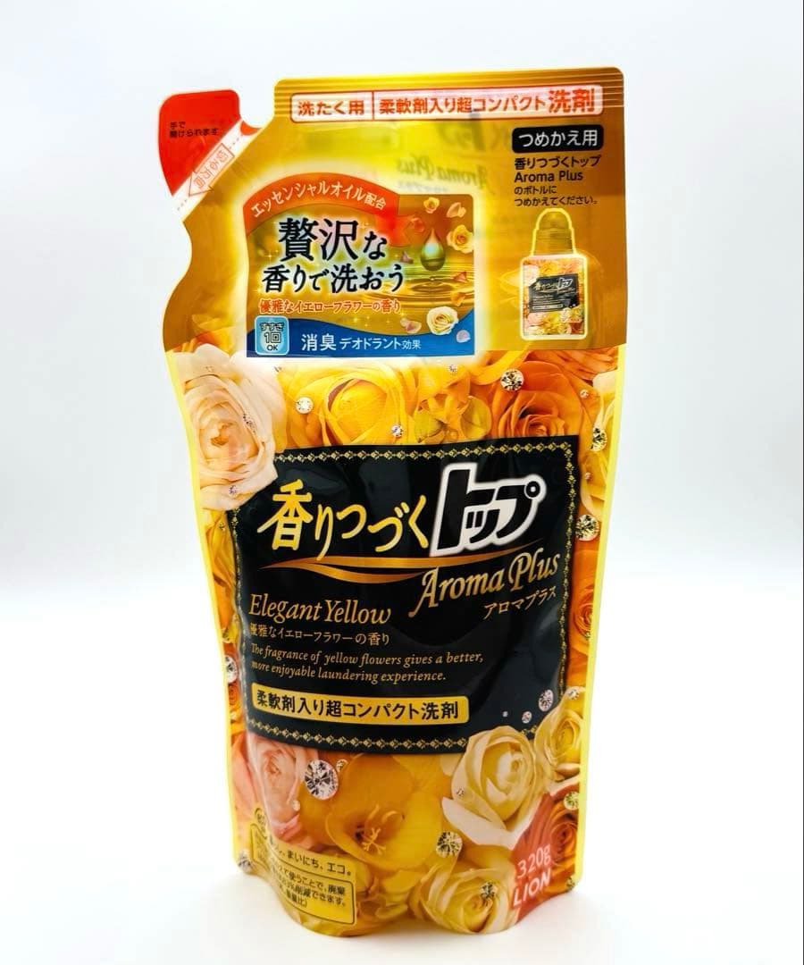 香りつづくトップアロマプラス ボトルとつめかえ用(イエローフラワー各2点セット)