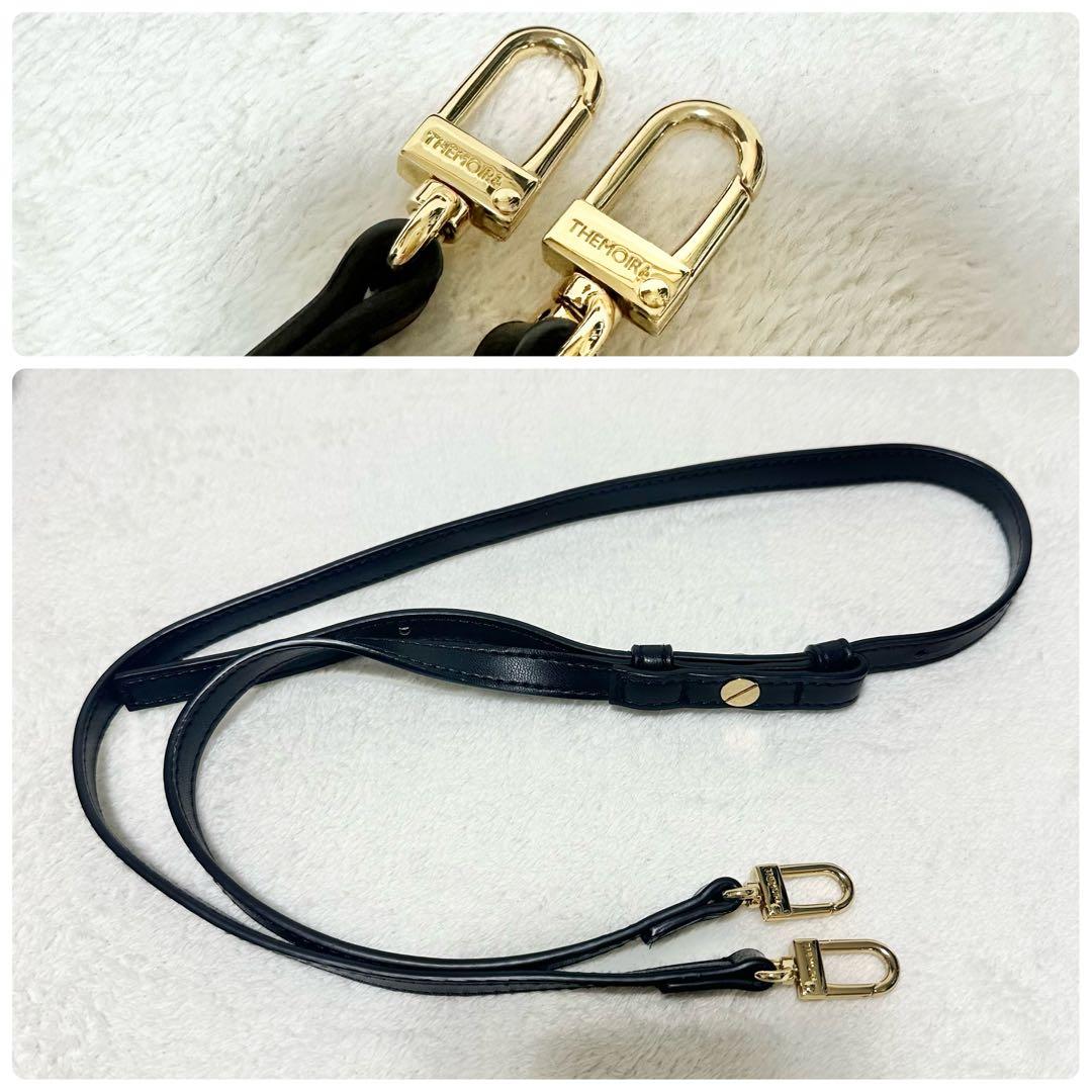 【美品】テモワール ショルダーバッグ クラッチバッグ 2way レザー ブラック