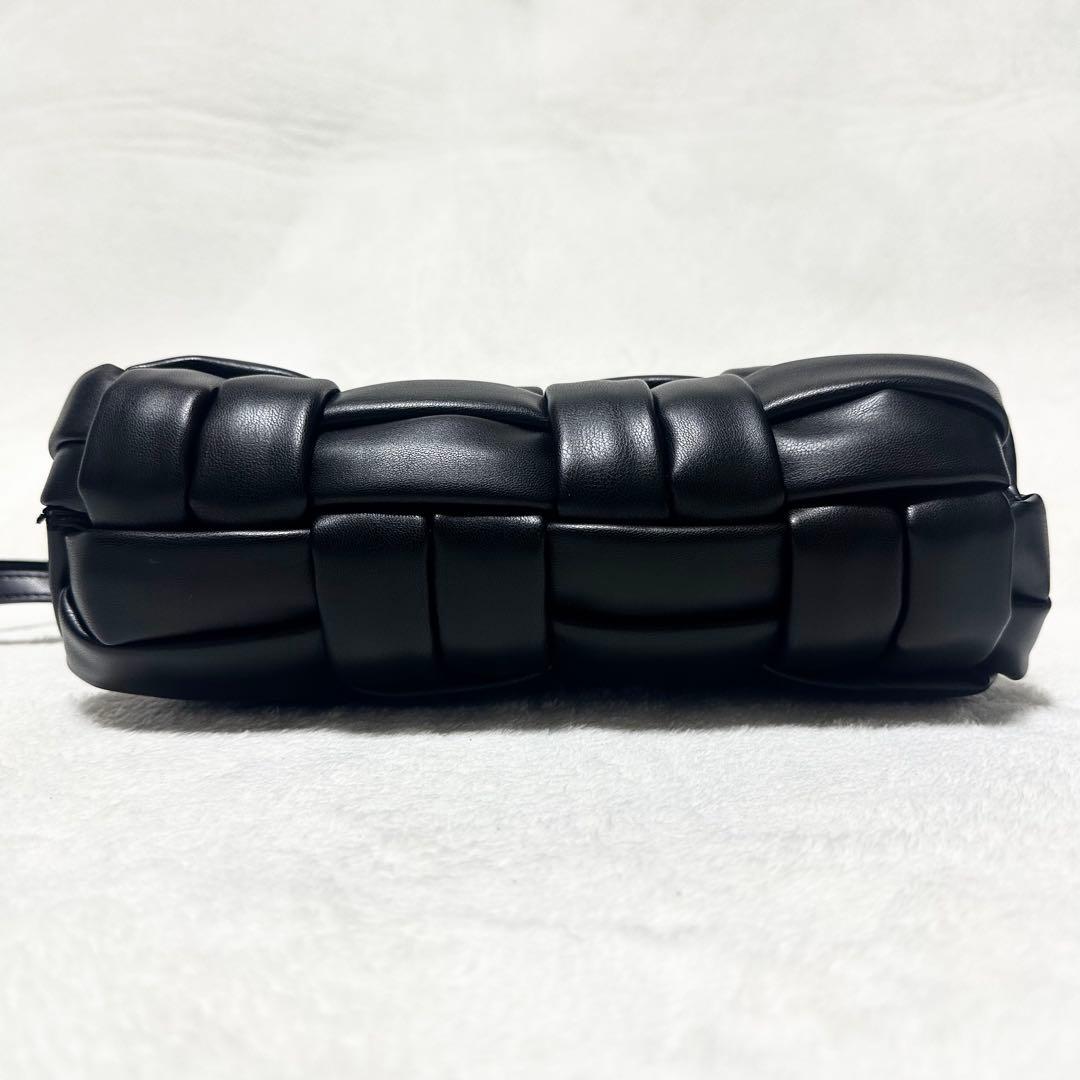 【美品】テモワール ショルダーバッグ クラッチバッグ 2way レザー ブラック