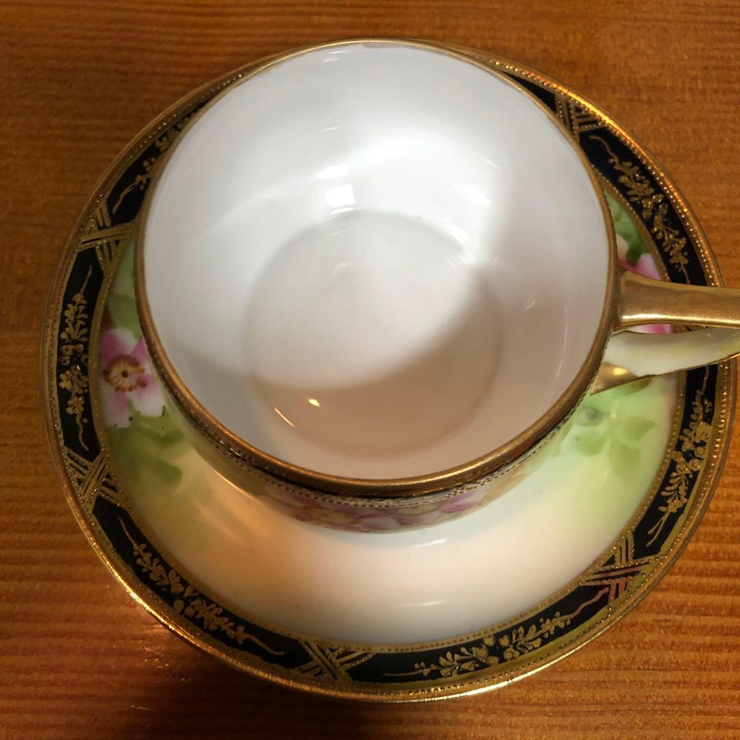 オールドノリタケ コバルト金彩 野ばら C/S