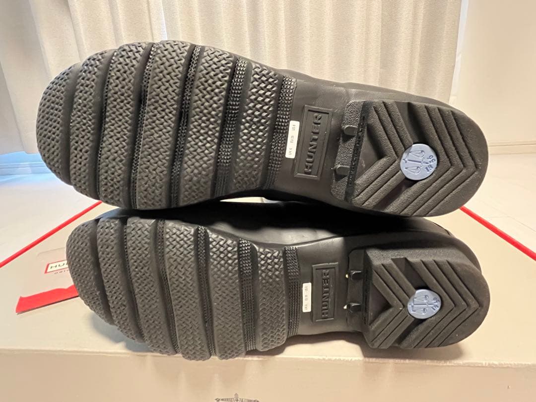 HUNTER ブラック　25cm トールレインブーツ